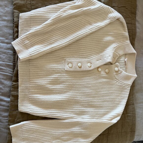 Sezane Lucas Jumper in Ecru Size L - Picture 2 of 3